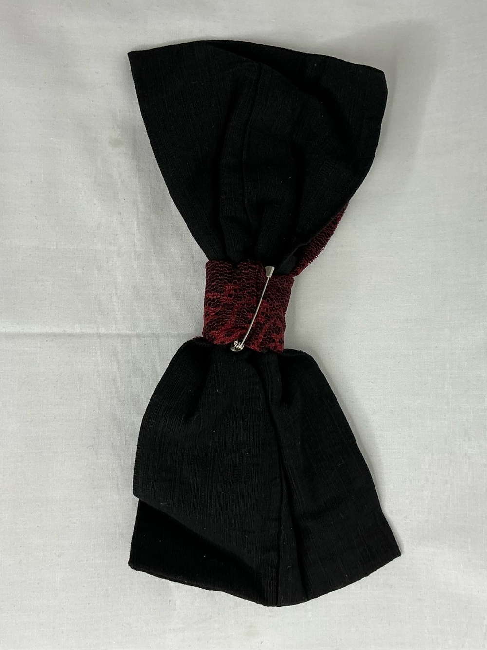 2198 - Red & Black Lace Trim Off-Shoulder Midi Dress
(Crinoline Not included). - Picture 12 of 16